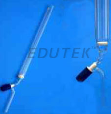 CHROMATOGRAPHY COLUMN WITH INTEGRAL SINTERED DISC AND WITH PTFE NEEDLE VALVE (ROTAFLO)